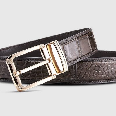 Genuine Crocodile Belt - Classic & Fashion Design-Lay