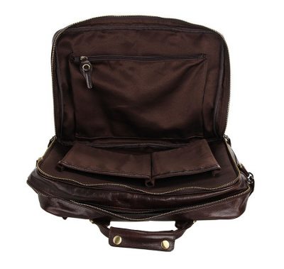 Leather Travel Briefcase-Laptop Sleeve