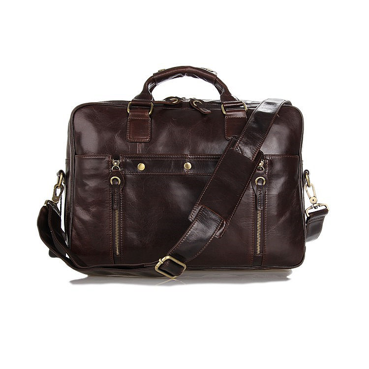 Leather Travel Briefcase,Large Leather Briefcase for Men
