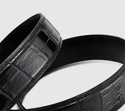 Luxury Automatic Buckle Crocodile Belt-1