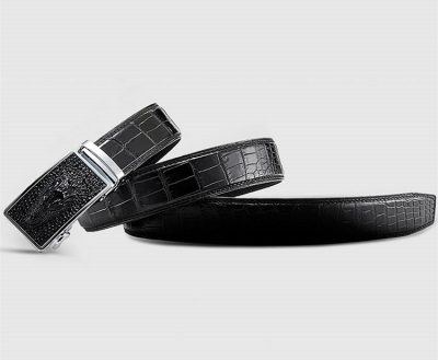 Luxury Automatic Buckle Crocodile Belt-Lay