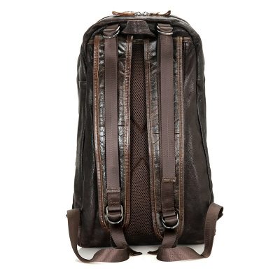 Mens Full Grain Leather Backpack, Leather Rucksack-Back