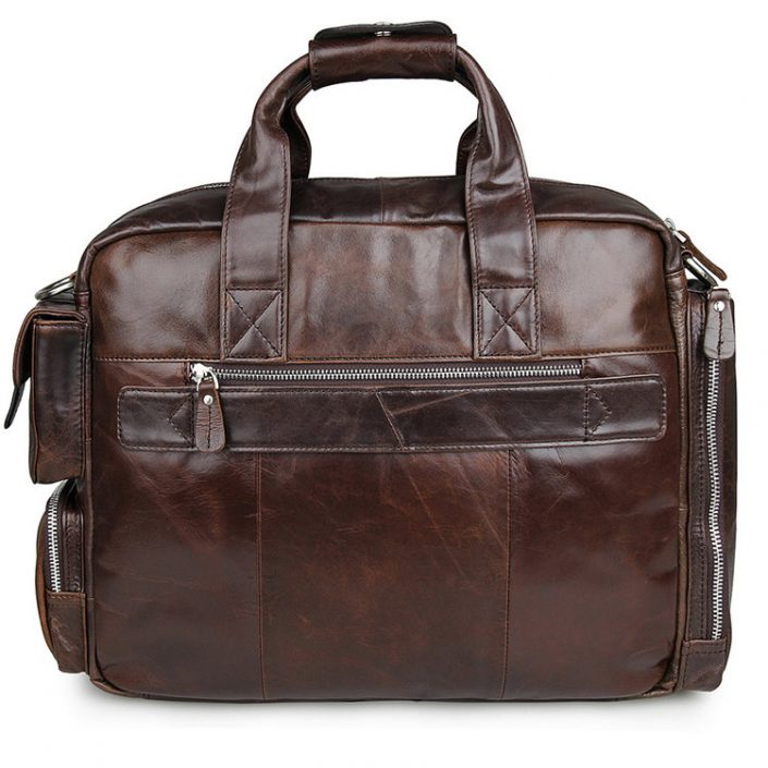Men's Style Leather Travel Briefcase