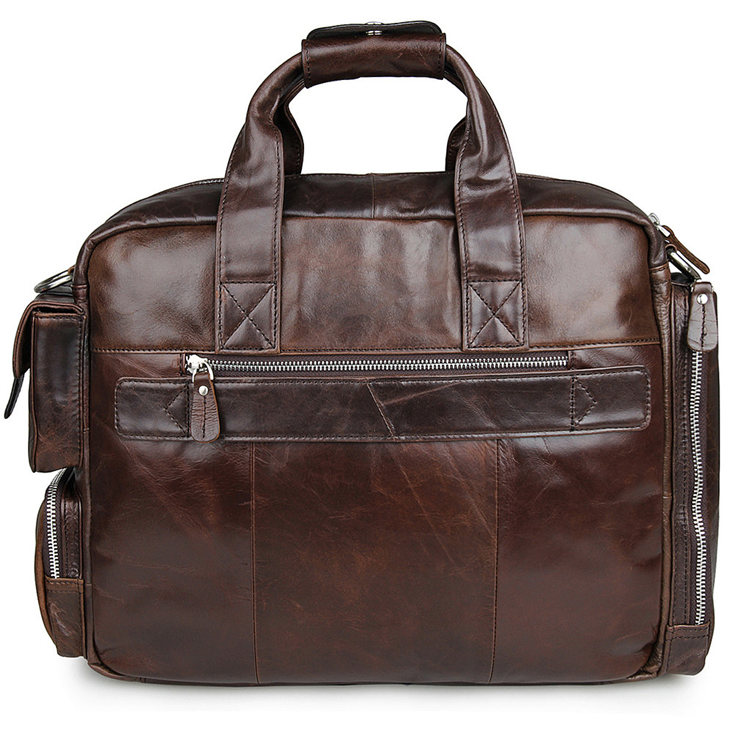 Men's Style Leather Travel Briefcase