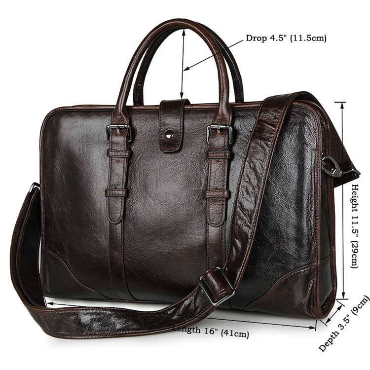 Premium Quality Leather Briefcase, Laptop Bag, Handbag, Satchel, Business Bag