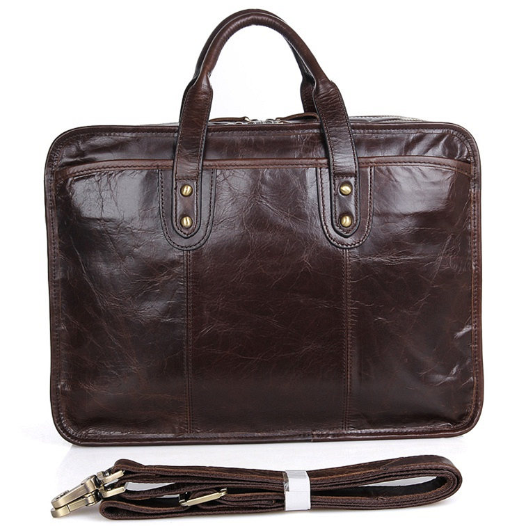 Excellent Italy Leather Briefcase, Leather Laptop Bag