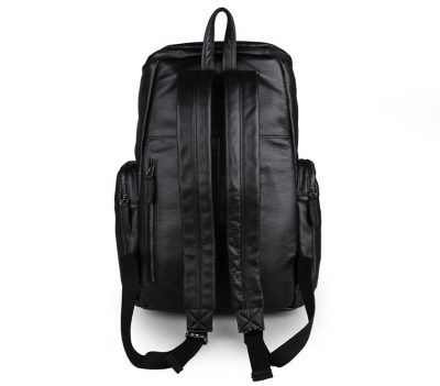 Stylish Urban Leather Backpack-Back