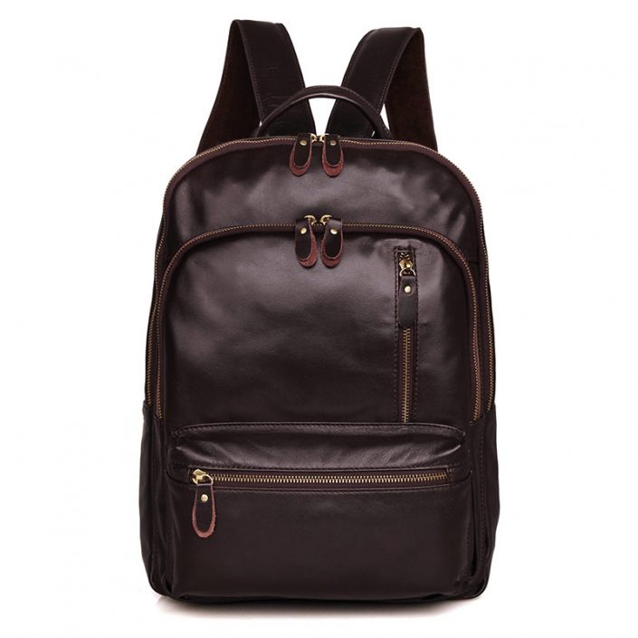 Unisex Leather Backpack, Laptop Backpack