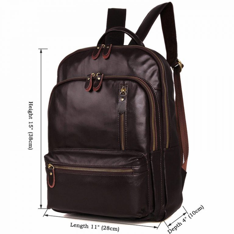 Unisex Leather Backpack, Laptop Backpack