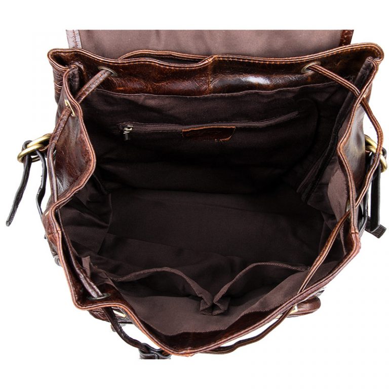Vintage Leather Travel Backpack For Men
