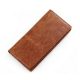Brown Fashion Genuine Leather Long Wallet