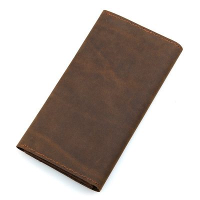 Crazy Horse Leather Wallet, Cowhide Wallet for Men-Back