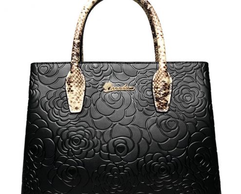 GYG Leather Handbag -Black