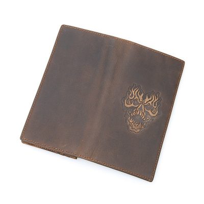 Mens Personalized Leather Wallet-Back