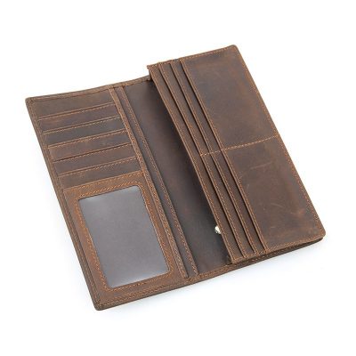 Mens Personalized Leather Wallet-Inside
