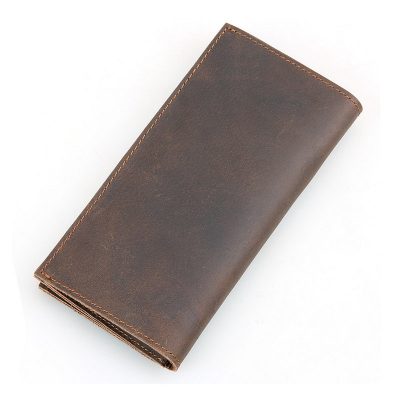 Vintage Leather Long Wallet for Wen