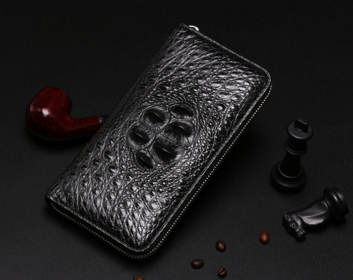 Top luxury men's wallet brand-BRUCEGAO alligator wallet