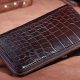 Dark brown crocodile wallet