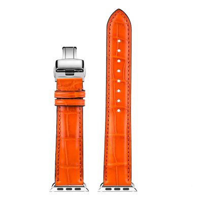 Alligator & Crocodile Apple Watch Band-Orange