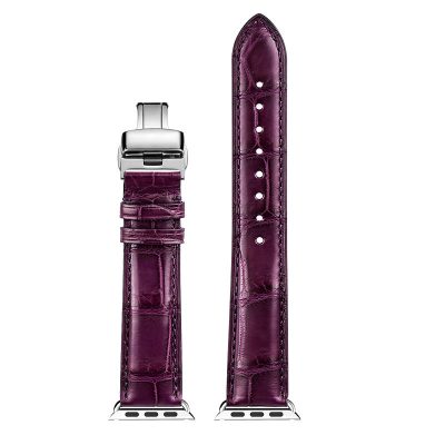 Alligator & Crocodile Apple Watch Band-Purple