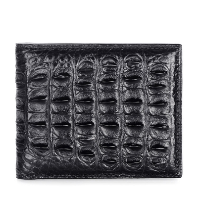 Crocodile Backbone Skin Bifold Wallet