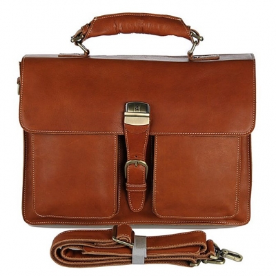 Handmade Leather Messenger Bag Classic Leather Briefcase